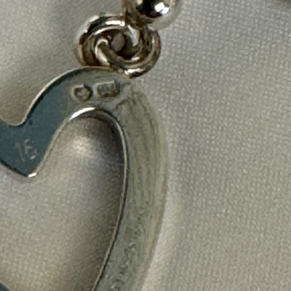 Gucci Sterling Silver Heart Ball Chain Toggle Bracelet Genuine Signed - Picture 16 of 16